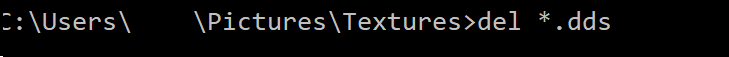 delete command (dangerous)